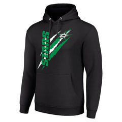 Dallas Stars Starter Color Scratch Fleece Pullover Hoodie - Black - NHL 201059206