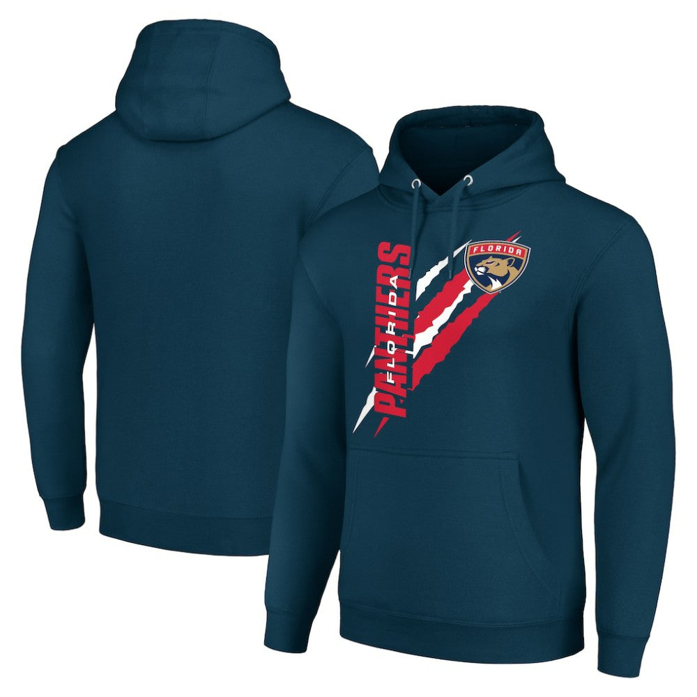 Florida Panthers Starter Color Scratch Fleece Pullover Hoodie - Blue - NHL 201059220