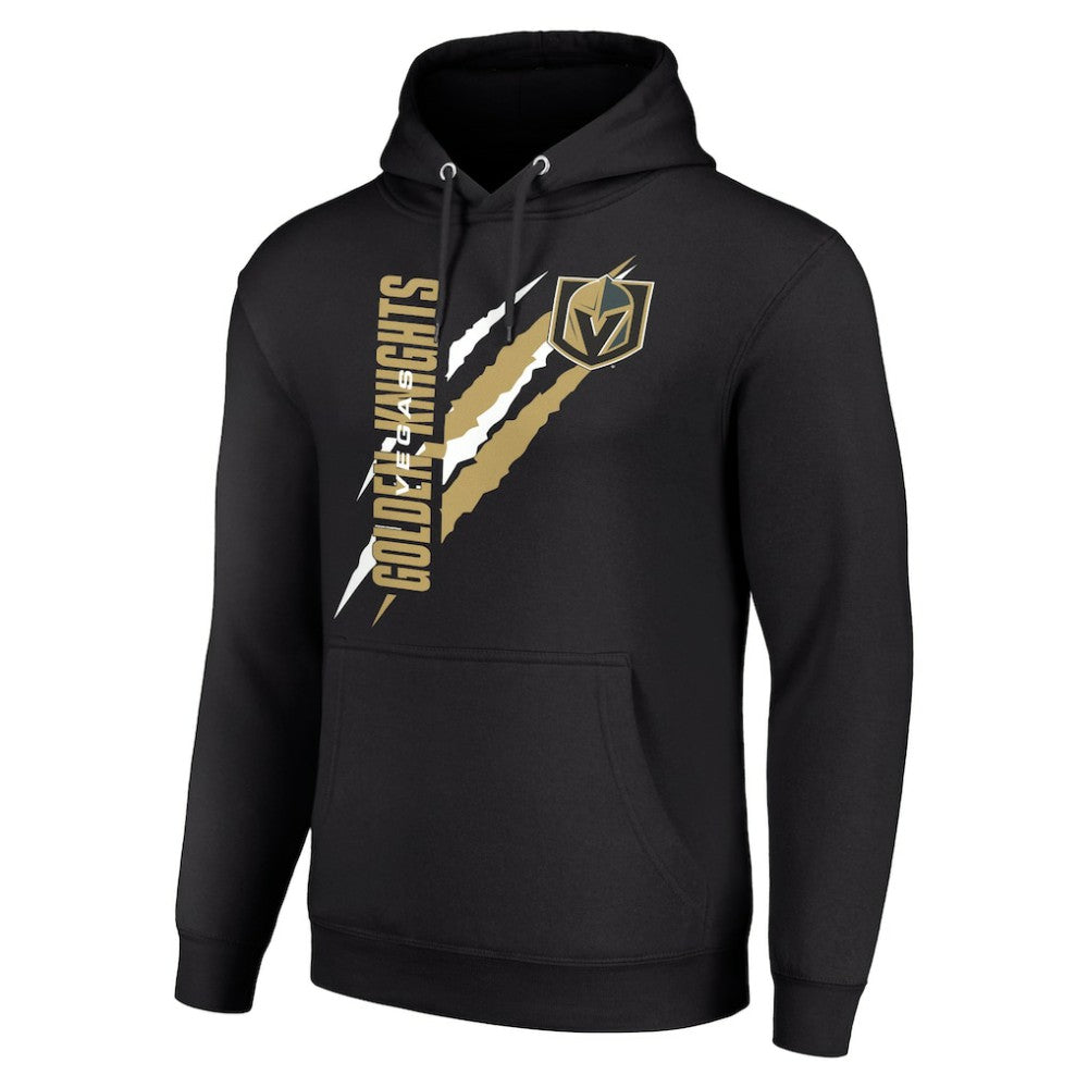 Vegas Golden Knights Starter Color Scratch Fleece Pullover Hoodie - Black - NHL 201059225