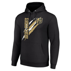 Vegas Golden Knights Starter Color Scratch Fleece Pullover Hoodie - Black - NHL 201059225