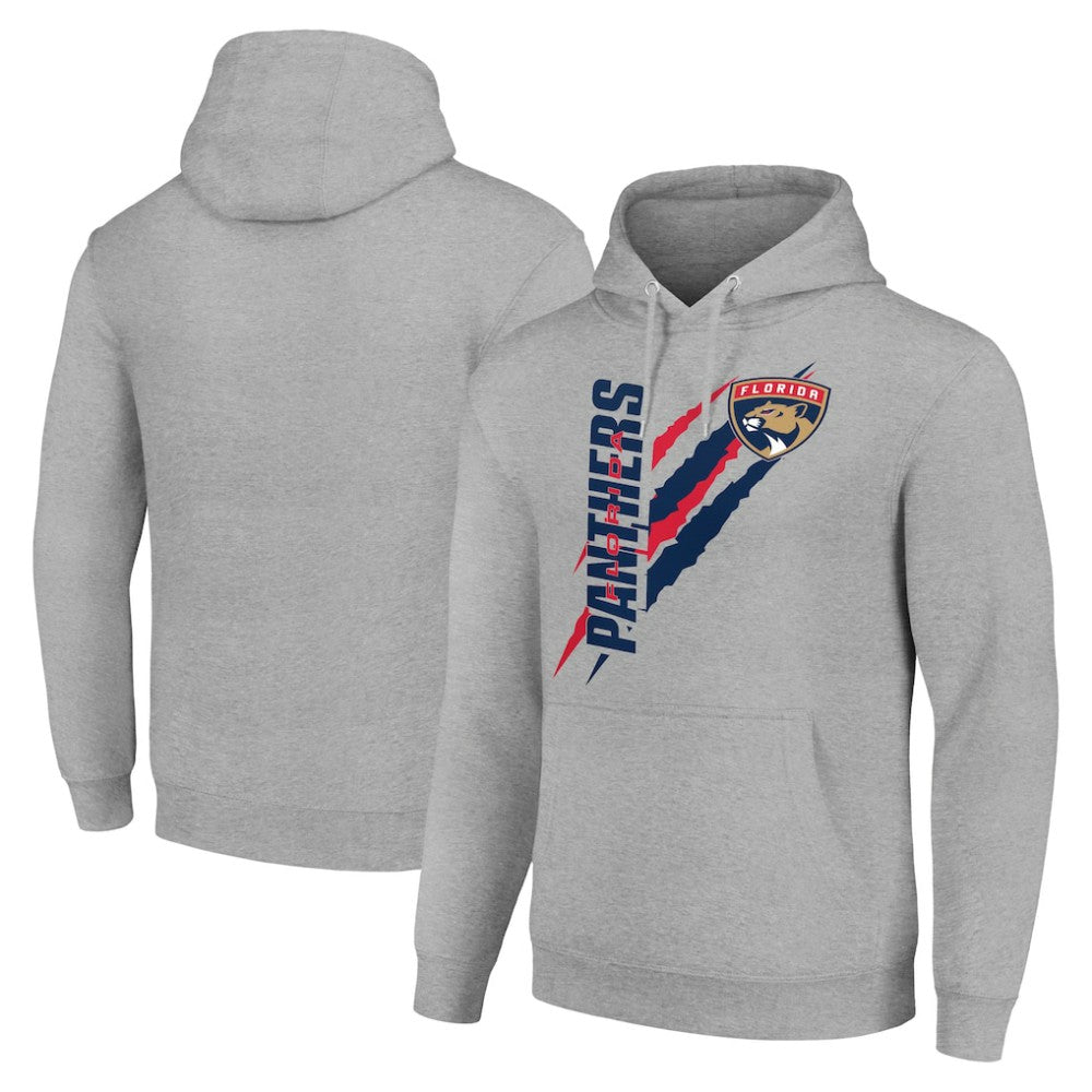 Florida Panthers Starter Color Scratch Fleece Pullover Hoodie - Heather Gray - NHL 201059240