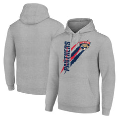 Florida Panthers Starter Color Scratch Fleece Pullover Hoodie - Heather Gray - NHL 201059240