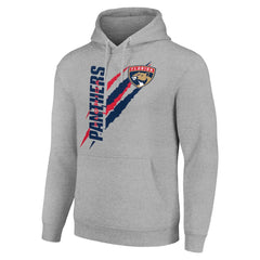 Florida Panthers Starter Color Scratch Fleece Pullover Hoodie - Heather Gray - NHL 201059240