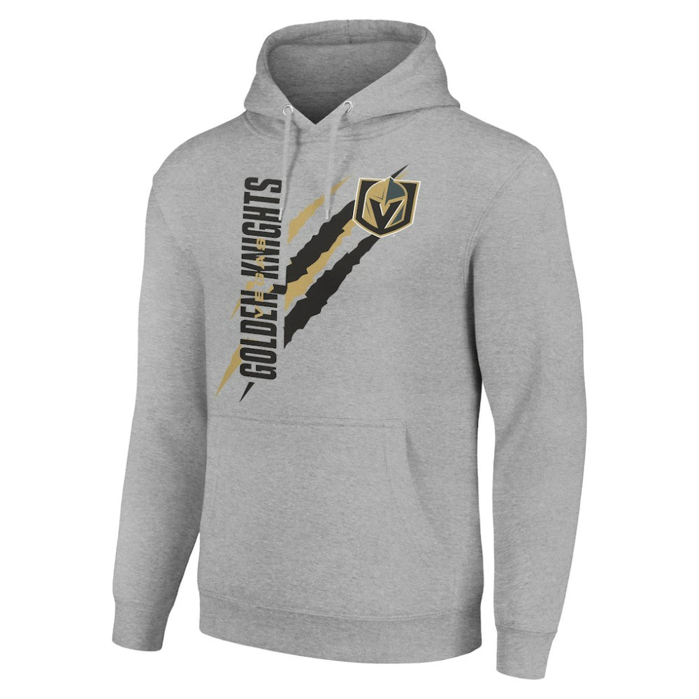 Vegas Golden Knights Starter Color Scratch Fleece Pullover Hoodie - Heather Gray - NHL 201059255