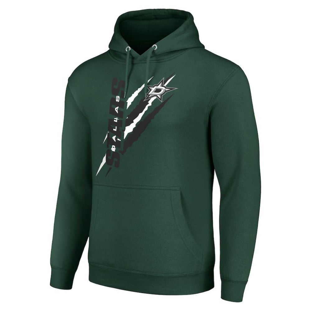 Dallas Stars Starter Color Scratch Fleece Pullover Hoodie - Green - NHL 201059268