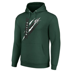 Dallas Stars Starter Color Scratch Fleece Pullover Hoodie - Green - NHL 201059268