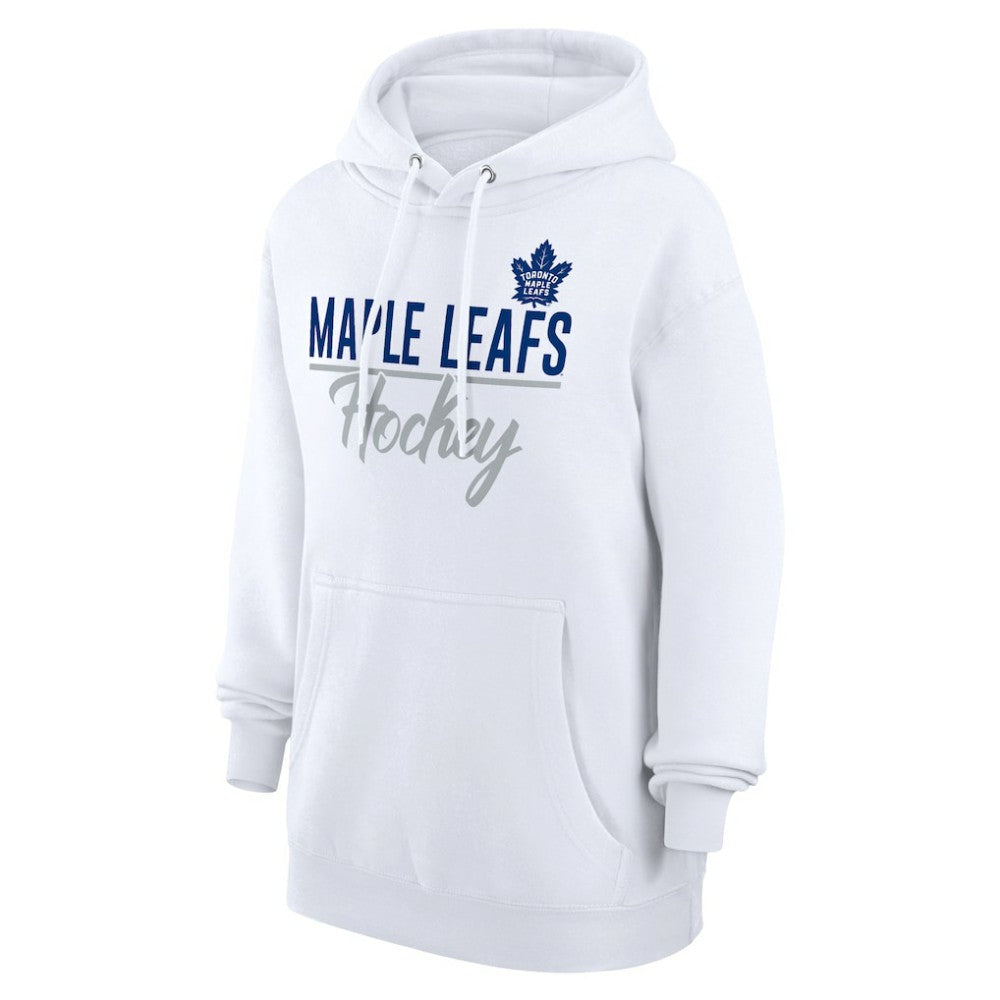 Toronto Maple Leafs G-III 4Her by Carl Banks Women's Team Fleece Pullover Hoodie - White - NHL 201059295