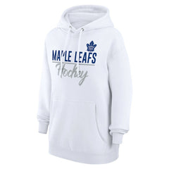 Toronto Maple Leafs G-III 4Her by Carl Banks Women's Team Fleece Pullover Hoodie - White - NHL 201059295