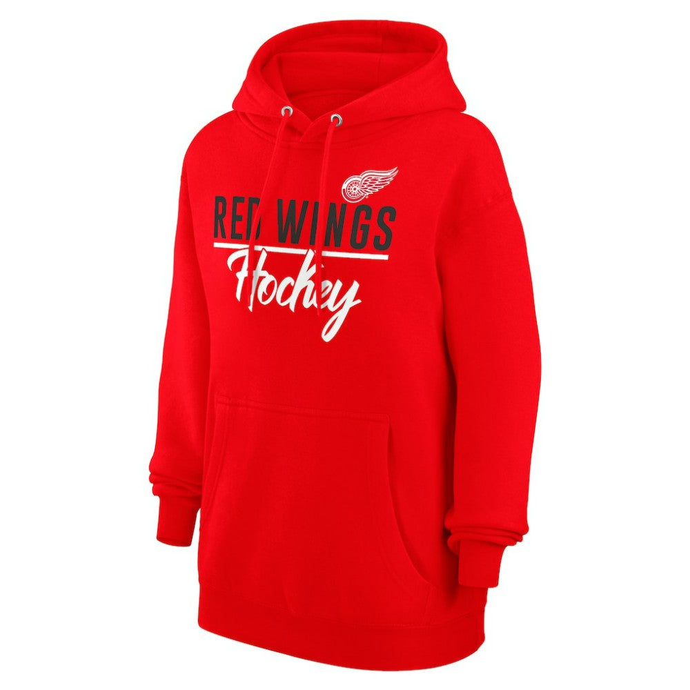 Detroit Red Wings G-III 4Her by Carl Banks Women's Team Fleece Pullover Hoodie - Red - NHL 201059305