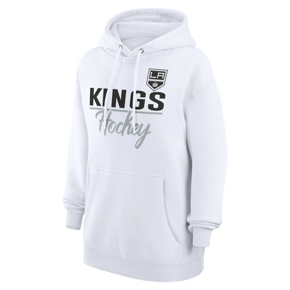 Los Angeles Kings G-III 4Her by Carl Banks Women's Team Fleece Pullover Hoodie - White - NHL 201059316