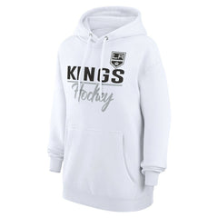Los Angeles Kings G-III 4Her by Carl Banks Women's Team Fleece Pullover Hoodie - White - NHL 201059316