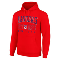 New York Rangers Starter Retro Graphic Pullover Hoodie - Red - NHL 201059350