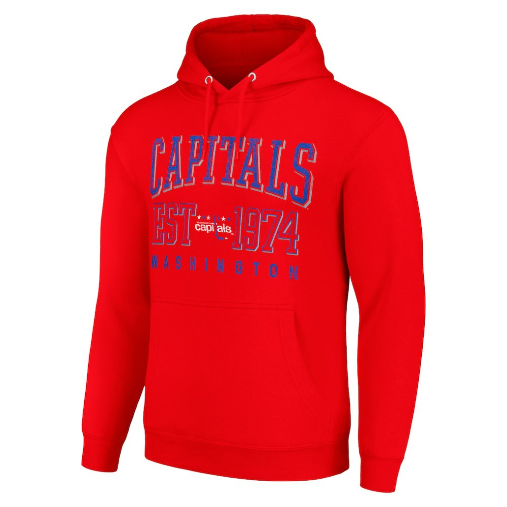 Washington Capitals Starter Retro Graphic Pullover Hoodie - Red - NHL 201059353
