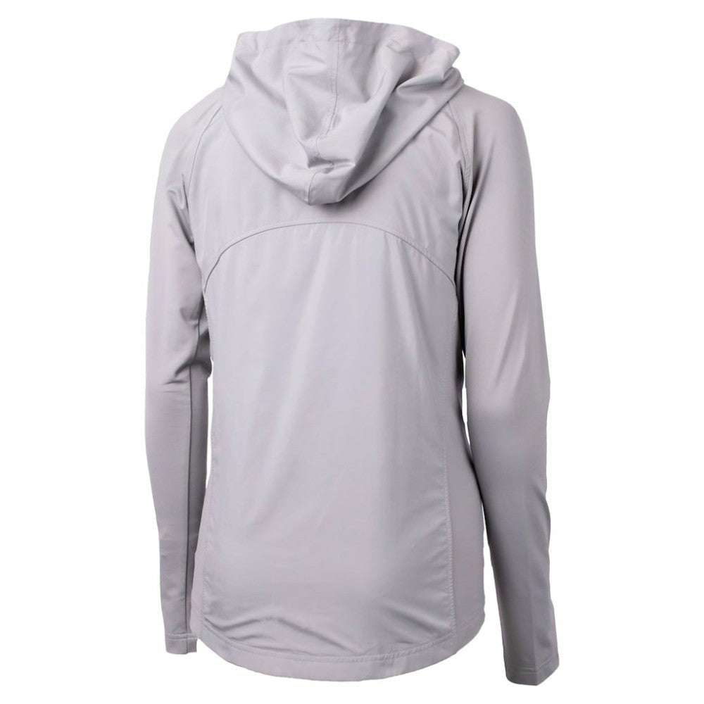 San Diego Padres Cutter & Buck Women's City Connect Adapt Eco Knit Hybrid Recycled Full-Zip Hoodie - Gray - MLB Sale