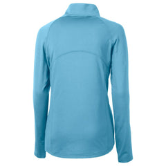 Milwaukee Brewers Cutter & Buck Women's City Connect Adapt Eco Knit Recycled Half-Zip Pullover Top - Powder Blue - MLB Lifestyle