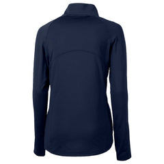 Chicago Cubs Cutter & Buck Women's City Connect Adapt Eco Knit Recycled Half-Zip Pullover Top - Navy - MLB on Sale