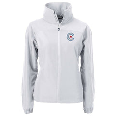 Chicago Cubs Cutter & Buck Women's City Connect Charter Eco Recycled Full-Zip Jacket - Gray - MLB on Sale