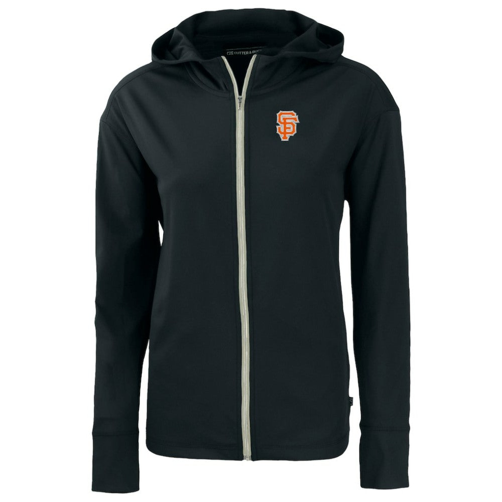 San Francisco Giants Cutter & Buck Women's City Connect Daybreak Eco Recycled Full-Zip Hoodie - Black - MLB Discount