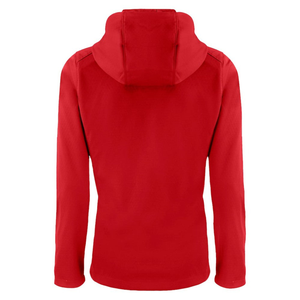 Los Angeles Angels Cutter & Buck Women's City Connect Evoke Eco Softshell Recycled Full-Zip Hoodie Jacket - Red - MLB Sale