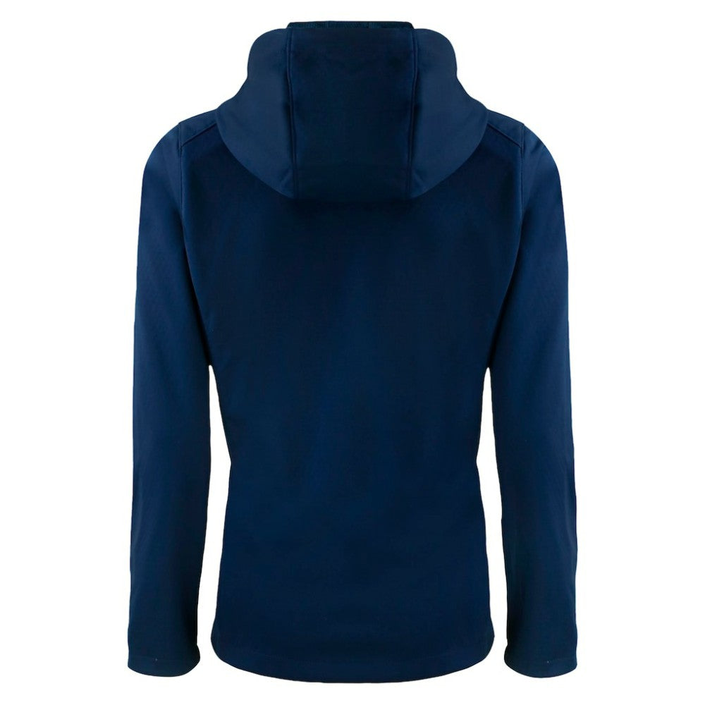 Los Angeles Angels Cutter & Buck Women's City Connect Evoke Eco Softshell Recycled Full-Zip Hoodie Jacket - Navy - MLB Lifestyle