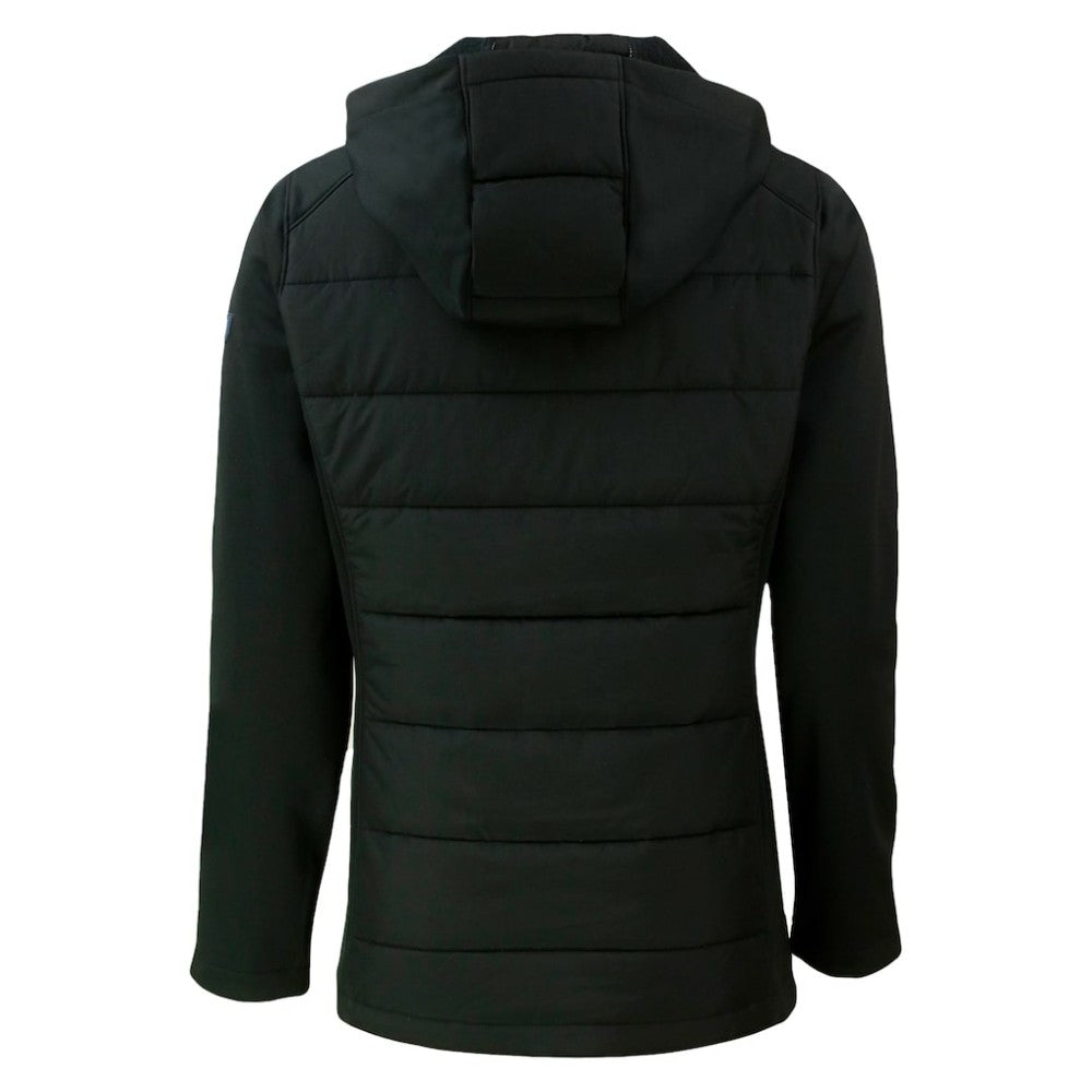 San Diego Padres Cutter & Buck Women's City Connect Evoke Hybrid Eco Softshell Recycled Full-Zip Hoodie Jacket - Black - MLB Online