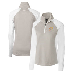 Houston Astros Cutter & Buck Women's City Connect Forge Tonal Stripe Stretch Half-Zip Pullover Top - White - MLB Lifestyle
