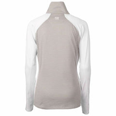 San Francisco Giants Cutter & Buck Women's City Connect Forge Tonal Stripe Stretch Half-Zip Pullover Top - White - MLB Online