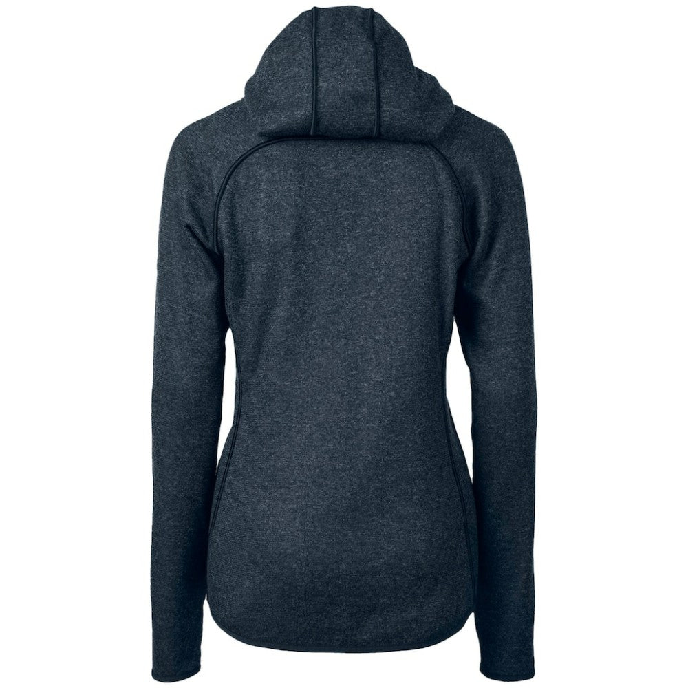 Chicago Cubs Cutter & Buck Women's City Connect Mainsail Full-Zip Hooded Jacket - Heather Navy - MLB on Sale