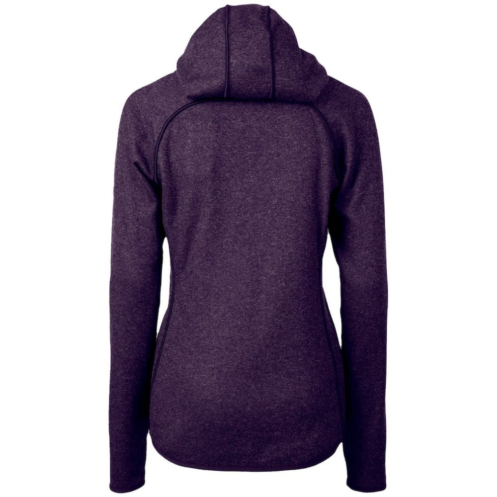 Colorado Rockies Cutter & Buck Women's City Connect Mainsail Full-Zip Hooded Jacket - Heather Purple - MLB Online
