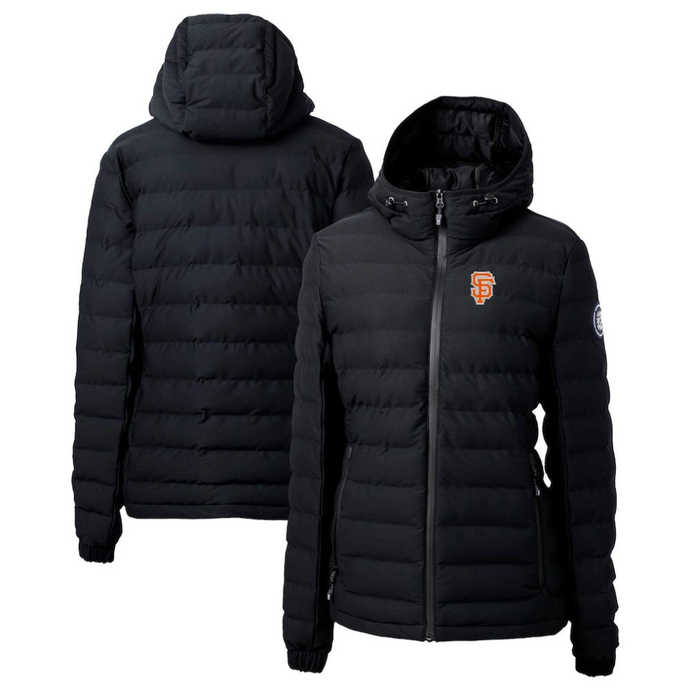 San Francisco Giants Cutter & Buck Women's City Connect Mission Ridge Repreve Eco Insulated Full-Zip Puffer Jacket - Black - MLB Online
