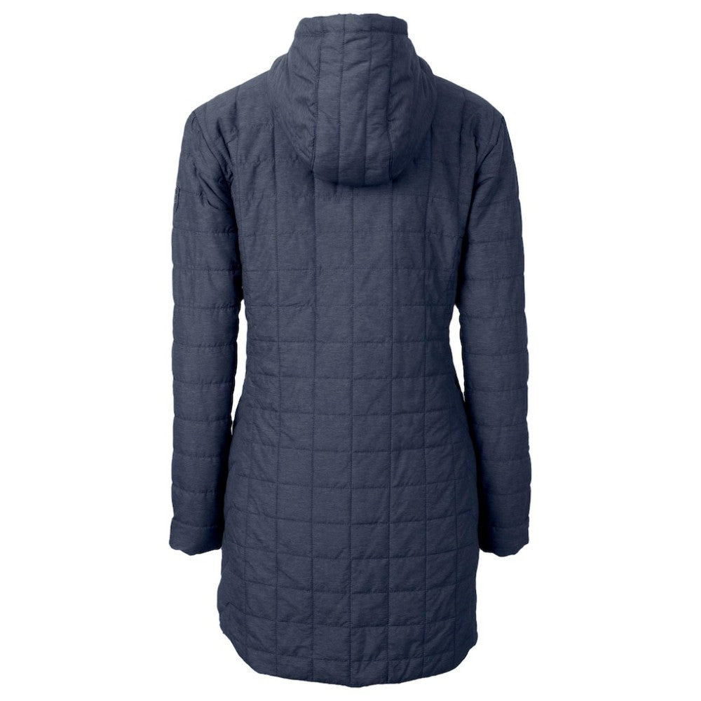 Chicago Cubs Cutter & Buck Women's City Connect Rainier PrimaLoft Eco Insulated Hooded Long Coat - Anthracite - MLB Online