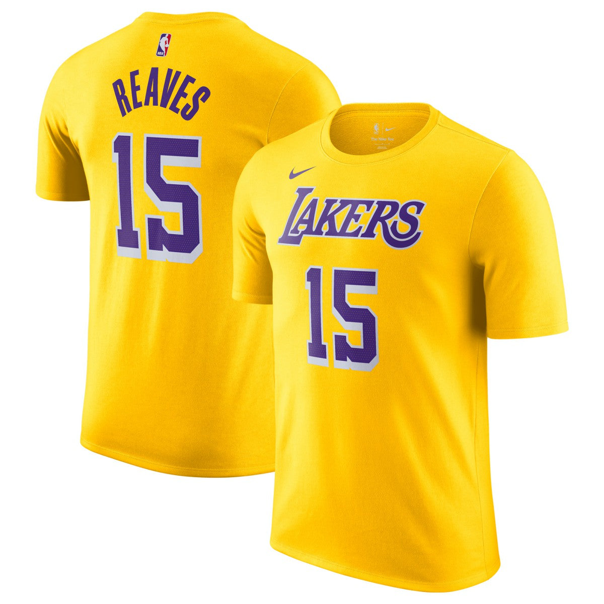 Austin Reaves Los Angeles Lakers Icon Edition Name & Number T-Shirt Gold | Nike US