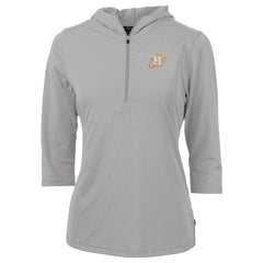Houston Astros Cutter & Buck Women's City Connect Virtue Eco Pique Recycled Half-Zip Pullover Hoodie - Gray - MLB Discount