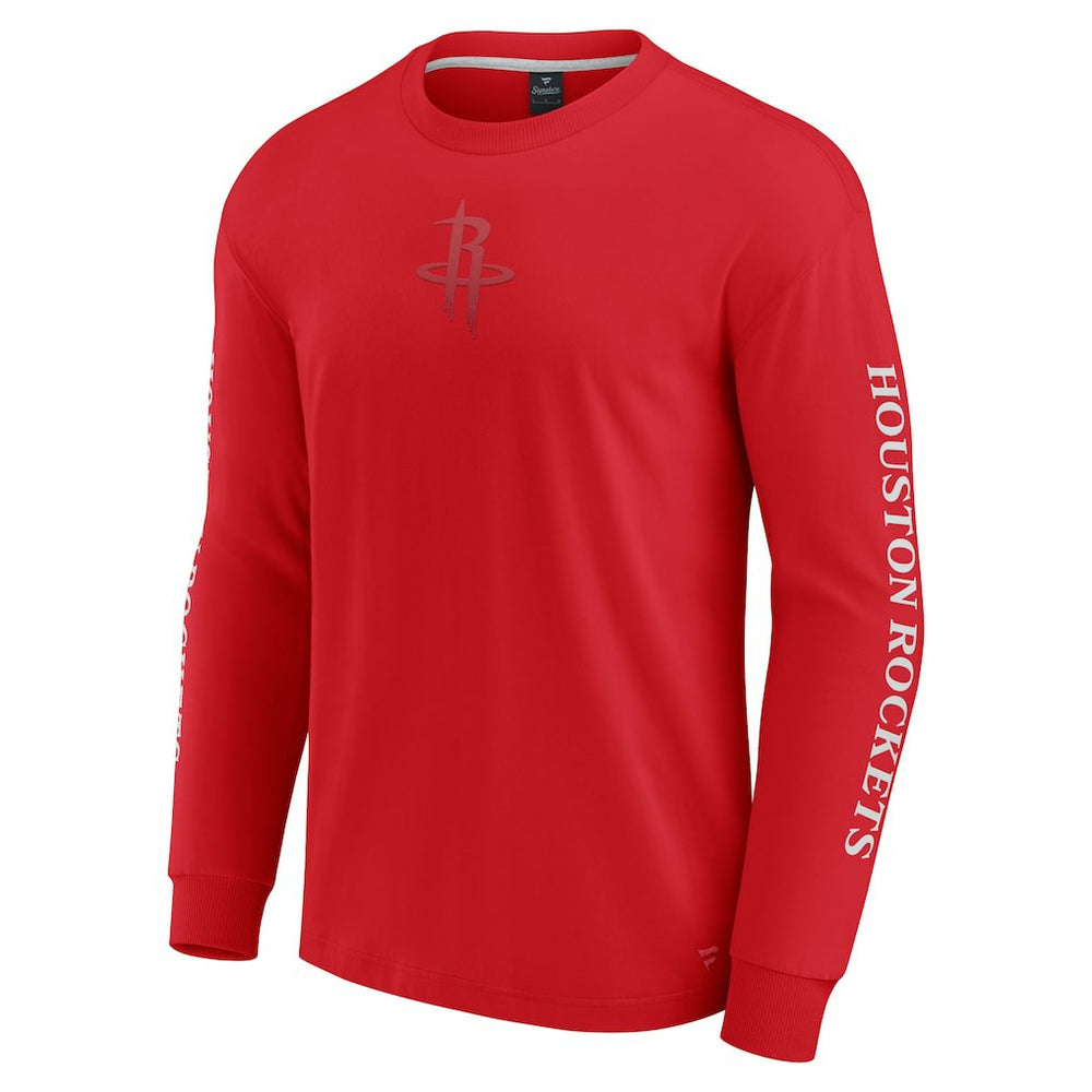 Houston Rockets Elements Strive Long Sleeve T-Shirt  Red | Fanatics Lifestyle