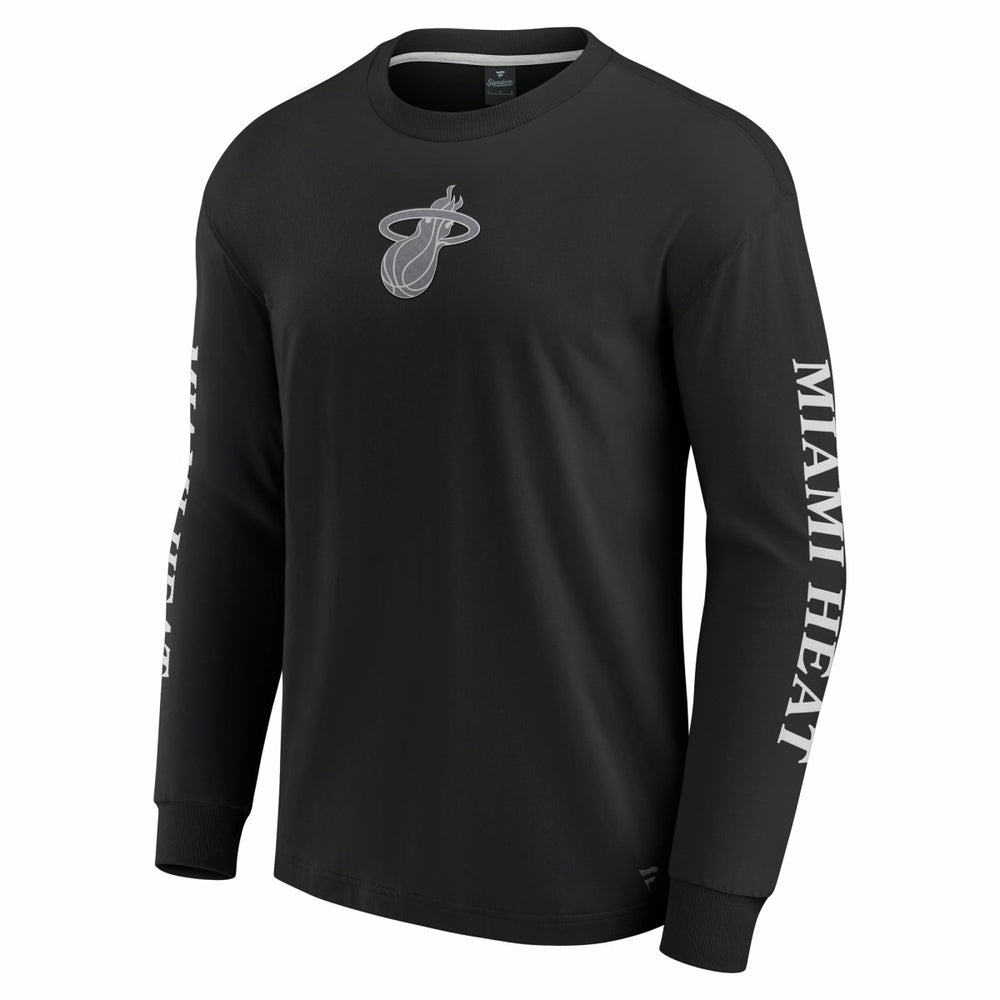 Miami Heat Elements Strive Long Sleeve T-Shirt  Black | Fanatics Lifestyle