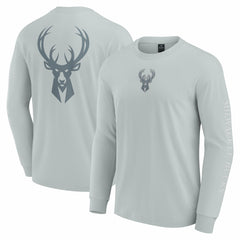 Milwaukee Bucks Elements Strive Long Sleeve T-Shirt  Gray | Fanatics online