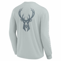 Milwaukee Bucks Elements Strive Long Sleeve T-Shirt  Gray | Fanatics online
