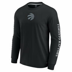 Toronto Raptors Elements Strive Long Sleeve T-Shirt  Black | Fanatics Lifestyle