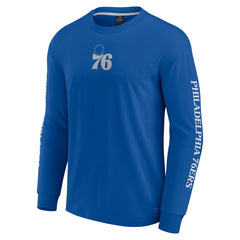 Philadelphia 76ers Elements Strive Long Sleeve T-Shirt  Royal | Fanatics Lifestyle