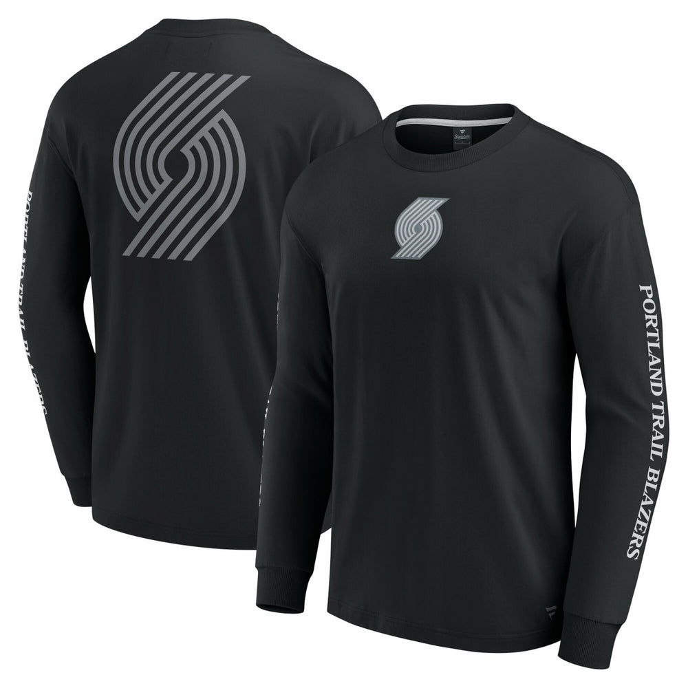 Portland Trail Blazers Elements Strive Long Sleeve T-Shirt  Black | Fanatics online