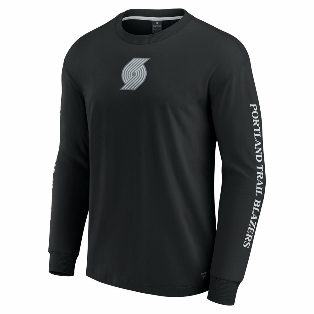 Portland Trail Blazers Elements Strive Long Sleeve T-Shirt  Black | Fanatics online