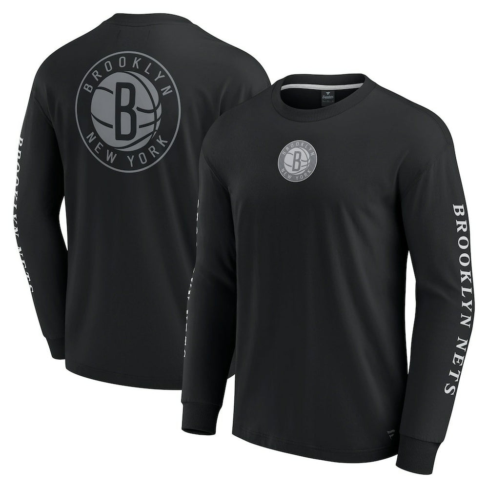 Brooklyn Nets Elements Strive Long Sleeve T-Shirt  Black | Fanatics online