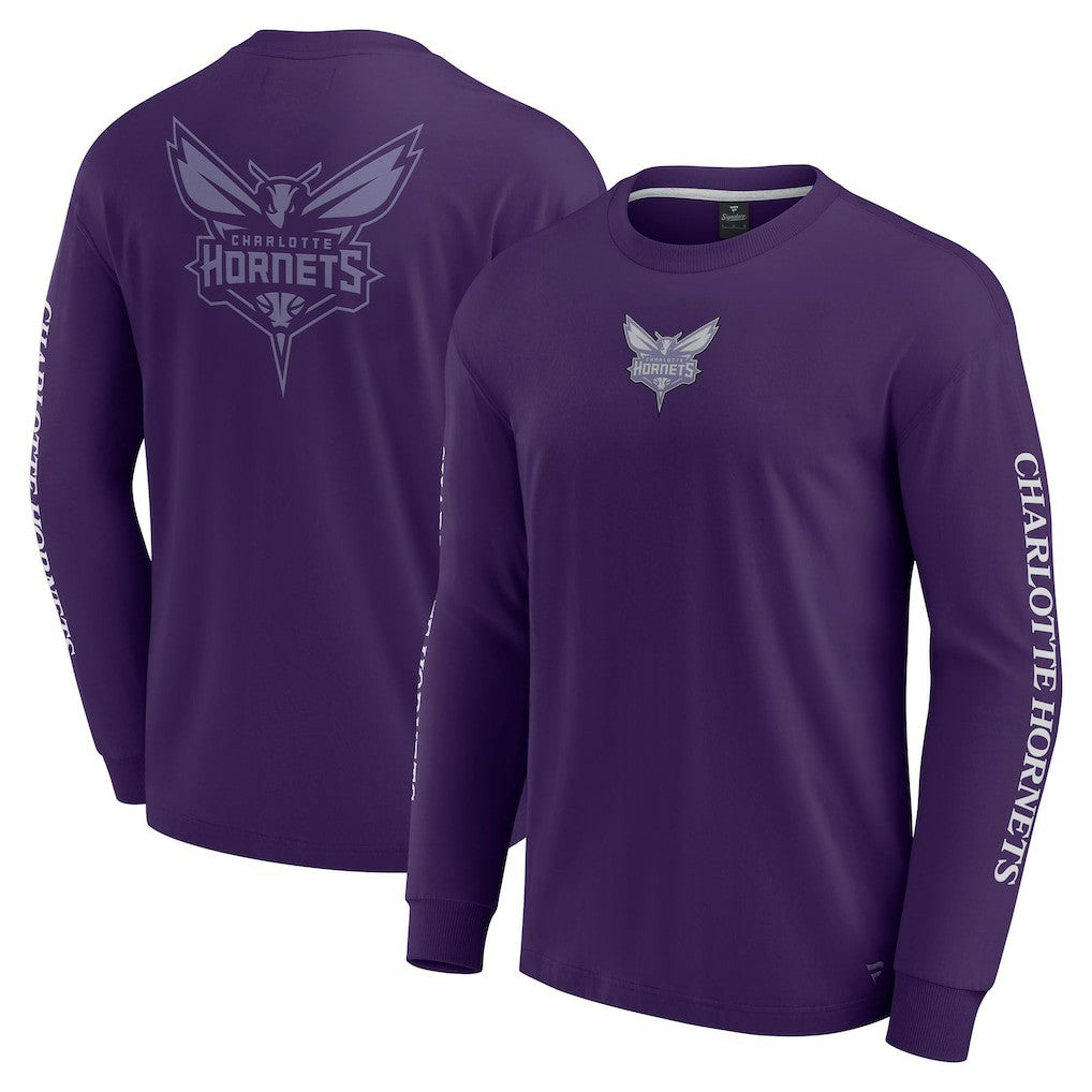 Charlotte Hornets Elements Strive Long Sleeve T-Shirt  Purple | Fanatics Near Me