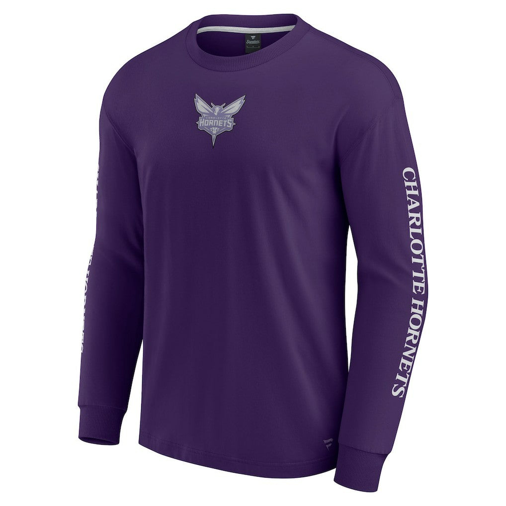 Charlotte Hornets Elements Strive Long Sleeve T-Shirt  Purple | Fanatics Near Me