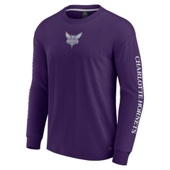 Charlotte Hornets Elements Strive Long Sleeve T-Shirt  Purple | Fanatics Near Me