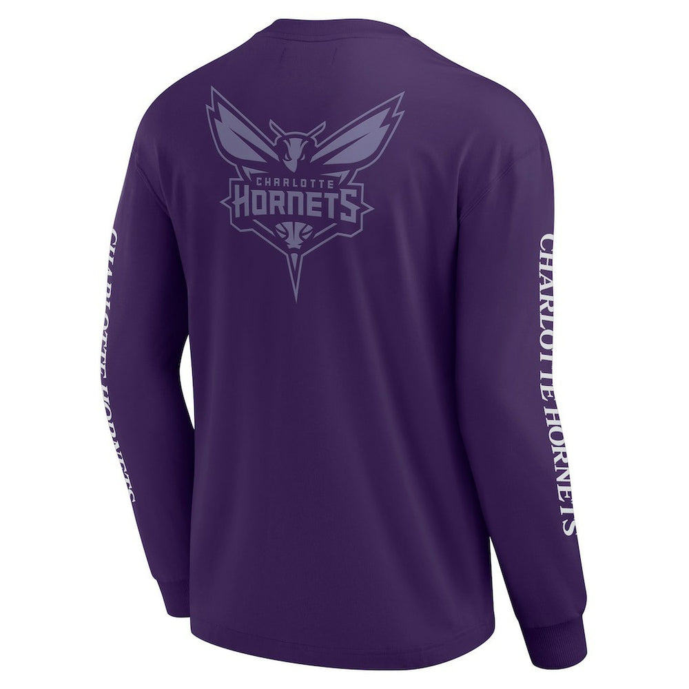 Charlotte Hornets Elements Strive Long Sleeve T-Shirt  Purple | Fanatics Near Me