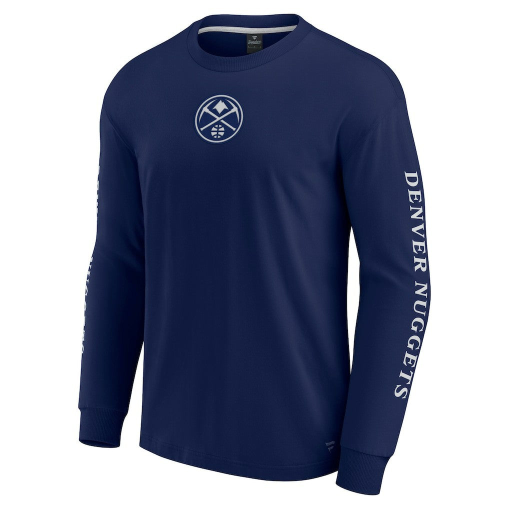 Denver Nuggets Elements Strive Long Sleeve T-Shirt  for sale Navy | Fanatics