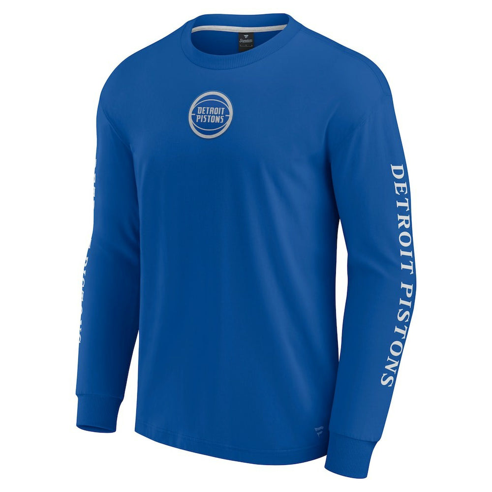 Detroit Pistons Elements Strive Long Sleeve T-Shirt  for sale Blue | Fanatics online