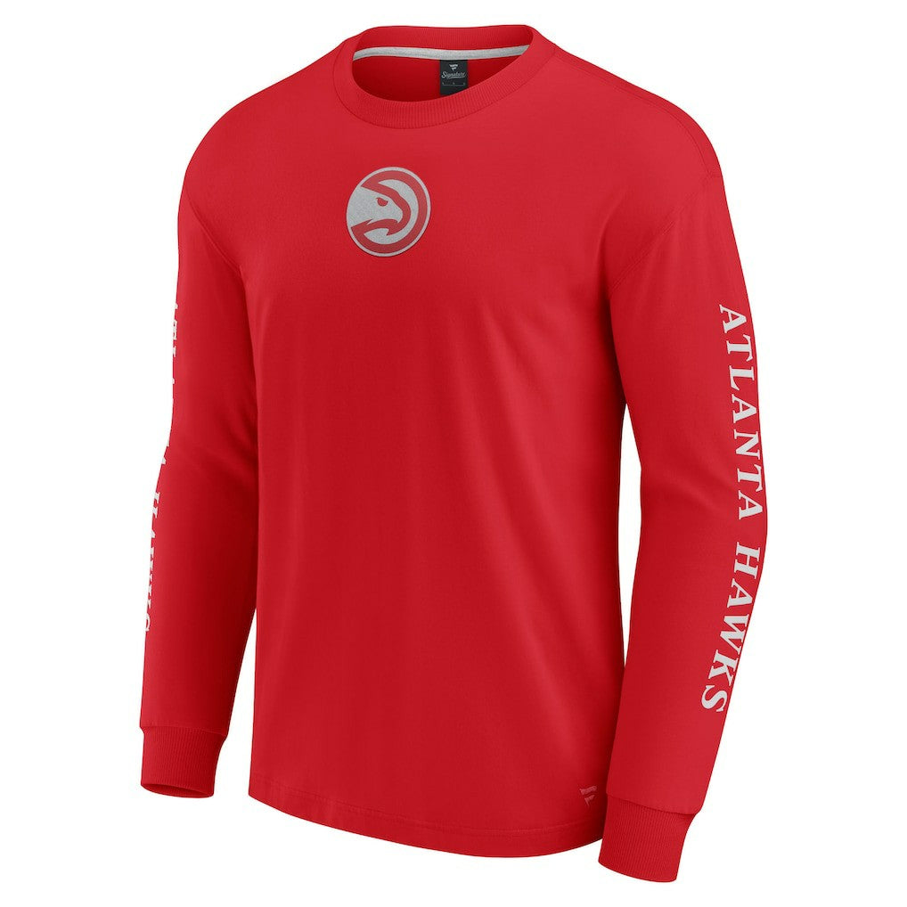 Atlanta Hawks Elements Strive Long Sleeve T-Shirt  Red | Fanatics US