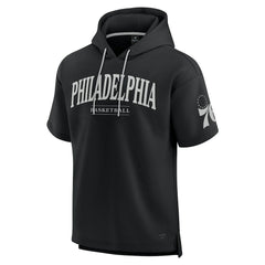 Philadelphia 76ers Elements Ready Short Sleeve Pullover Hoodie Black | Fanatics discount
